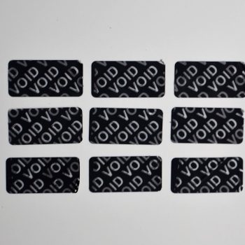 TamperGuard®, Tamper-Evident Security Label Seal Sticker, Rectangle, 1" x 0.5"