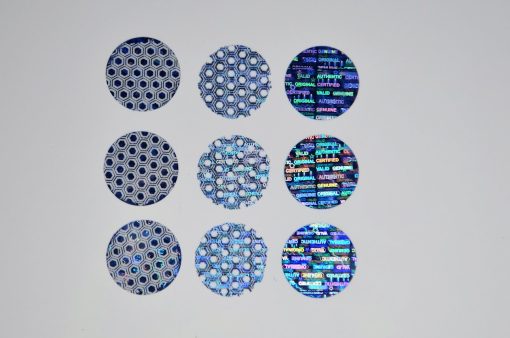 TamperMax®, Tamper-Evident Holographic Security Label Seal Sticker, Circle, 0.75" Diameter - Image 5