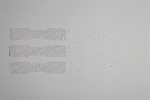 TamperVoid®, Tamper-Evident Security Label Seal Sticker, Dogbone, 1.75" x 0.375" - Image 8