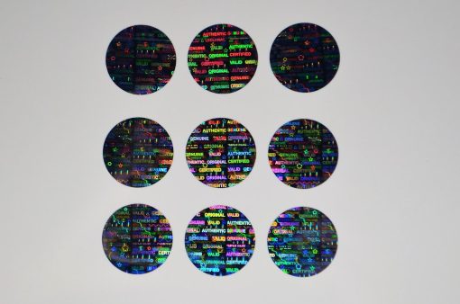 TamperMax®, Tamper-Evident Holographic Security Label Seal Sticker, Circle, 0.75" Diameter - Image 28