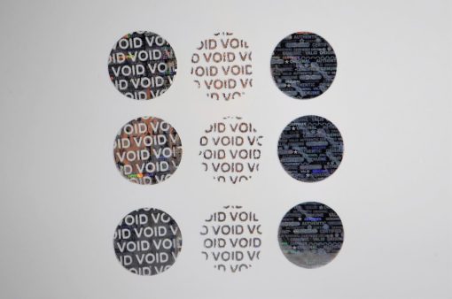 TamperMax®, Tamper-Evident Holographic Security Label Seal Sticker, Circle, 0.75" Diameter - Image 11
