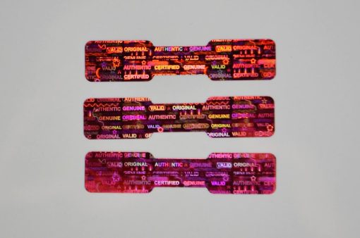 TamperMax®, Tamper-Evident Holographic Security Label Seal Sticker, Dogbone, 1.75" x 0.375" - Image 7