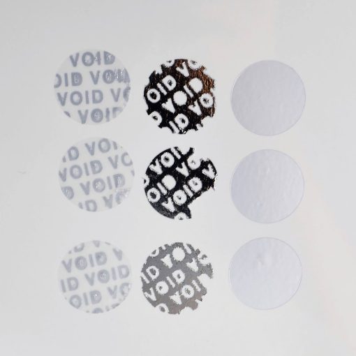 TamperVoid®, Tamper-Evident Security Label Seal Sticker, Circle, 0.75" Diameter