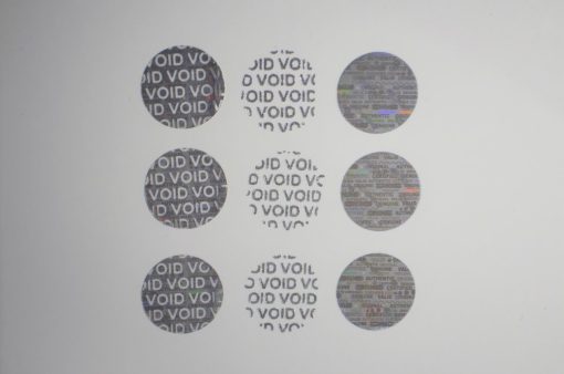 TamperMax®, Tamper-Evident Holographic Security Label Seal Sticker, Circle, 0.75" Diameter - Image 9