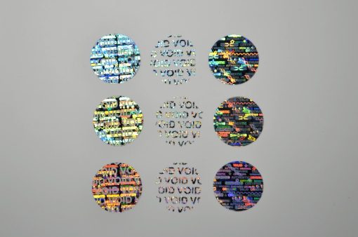 TamperMax®, Tamper-Evident Holographic Security Label Seal Sticker, Circle, 0.75" Diameter - Image 13