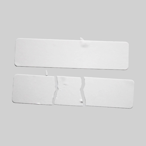DestructID®, Tamper-Evident Destructible Security Label Seal Sticker, Rectangle, 4" X 1" - Image 2