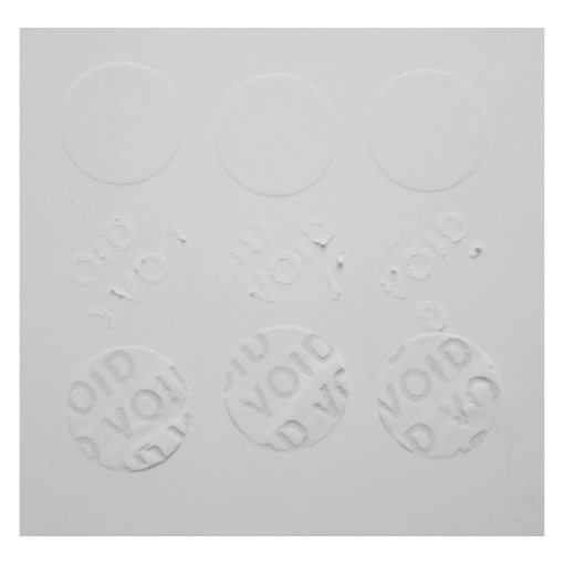 TamperColor®, Tamper-Evident Security Label Seal Sticker, Circle, 0.5″ Diameter - Image 12