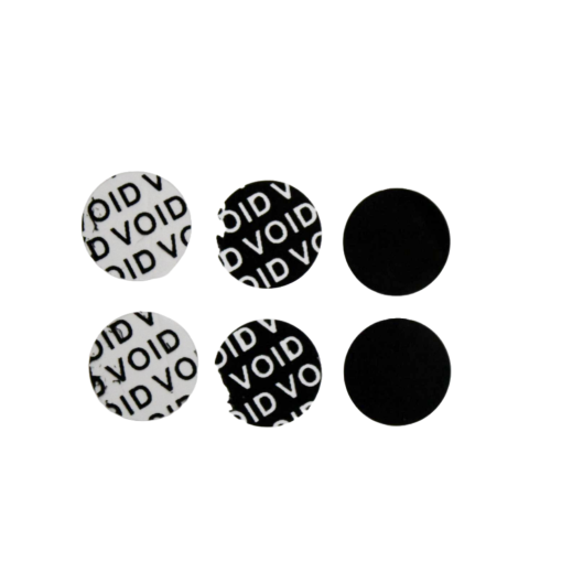 TamperColor®, Tamper-Evident Security Label Seal Sticker, Circle, 0.5″ Diameter - Image 2