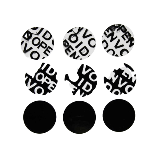 TamperColor®, Tamper-Evident Security Label Seal Sticker, Circle, 0.625″ Diameter