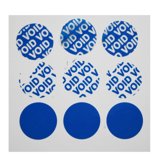 TamperColor®, Tamper-Evident Security Label Seal Sticker, Circle, 0.75″ Diameter - Image 5