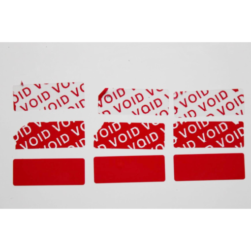 TamperColor®, Tamper-Evident Security Label Seal Sticker, Rectangle, 1" x 0.375" - Image 4