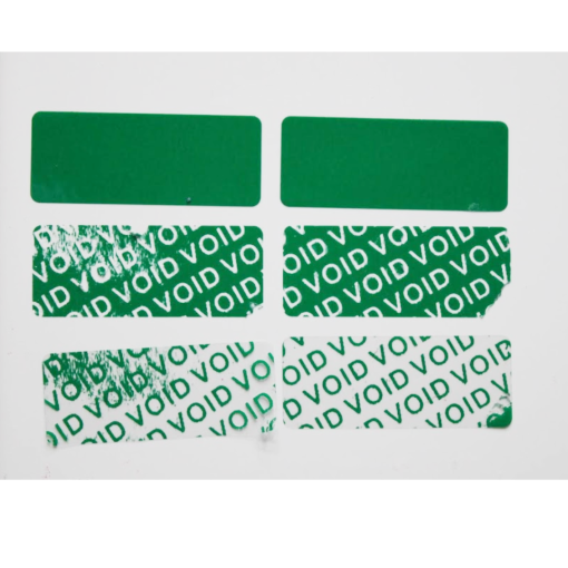 TamperColor®, Tamper-Evident Security Label Seal Sticker, Rectangle, 1.5" x 0.6" - Image 2