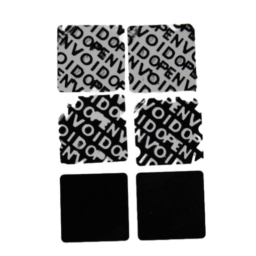 TamperColor®, Tamper-Evident Security Label Seal Sticker, Square, 1" x 1" - Image 4