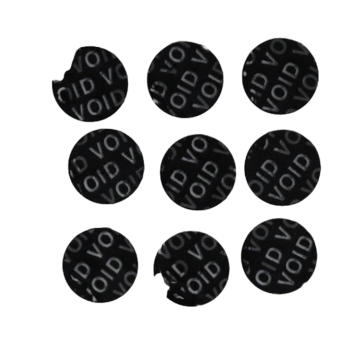TamperGuard, Tamper-Evident Security Label Seal Sticker, Circle, 0.625" Diameter