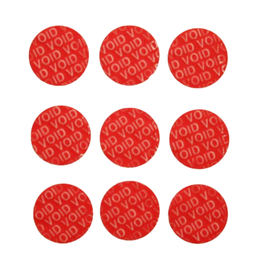 TamperGuard®, Tamper-Evident Non-Residue Security Label Seal Sticker, Circle, 1" Diameter - Image 5