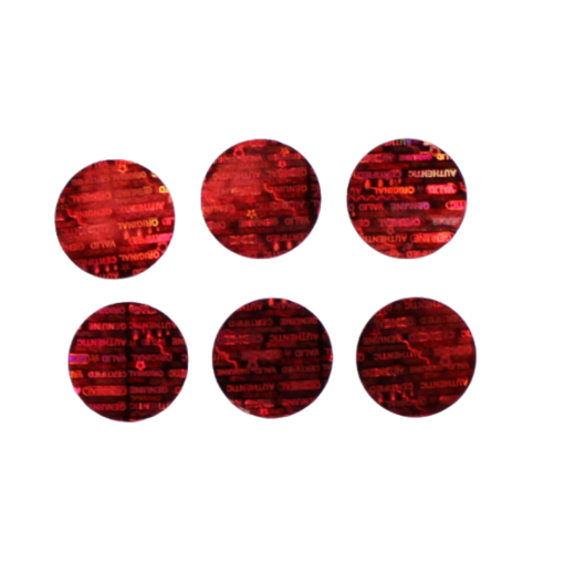 TamperMax®, Tamper-Evident Holographic Security Label Seal Sticker, Circle, 0.5" diameter - Image 3
