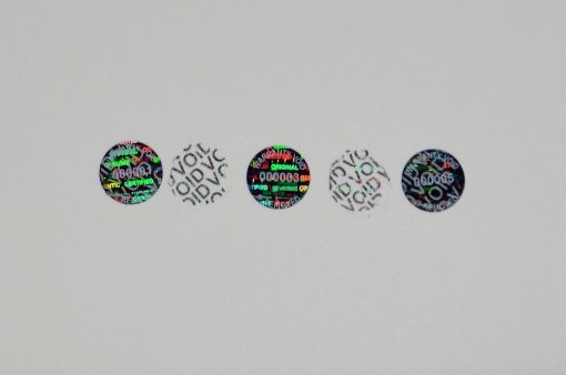 TamperMax®, Tamper-Evident Holographic Security Label Seal Sticker, Circle, 0.5" diameter - Image 30