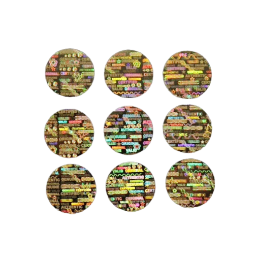 TamperMax®, Tamper-Evident Holographic Security Label Seal Sticker, Circle, 0.625" Diameter - Image 5
