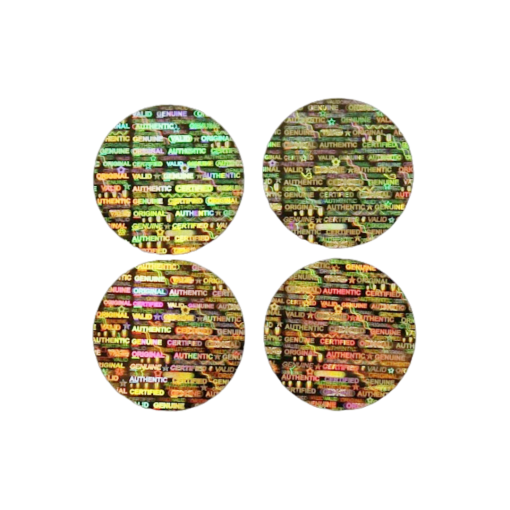 TamperMax®, Tamper-Evident Holographic Security Label Seal Sticker, Circle, 1" Diameter - Image 3
