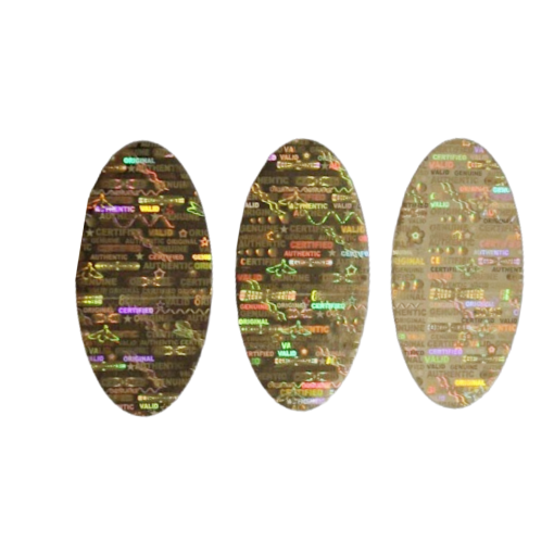 TamperMax®, Tamper-Evident Holographic Security Label Seal Sticker, Oval, 0.75" x 1.5" - Image 10