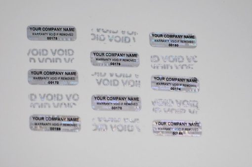 TamperMax®, Tamper-Evident Holographic Security Label Seal Sticker, Rectangle, 0.75" x 0.25" - Image 4