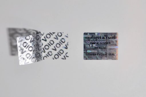 TamperMax®, Tamper-Evident Holographic Security Label Seal Sticker, Rectangle, 0.75" x 0.6" - Image 3