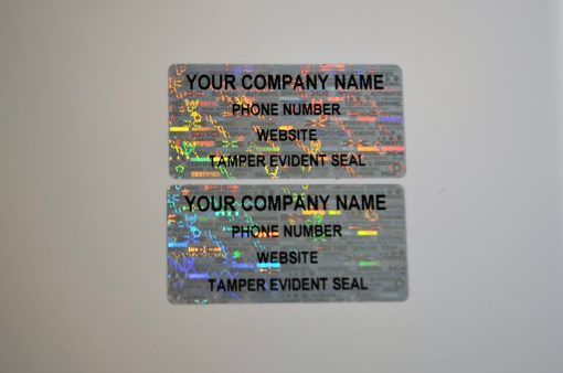 TamperMax®, Tamper-Evident Holographic Security Label Seal Sticker, Rectangle, 2" x 1" - Image 4