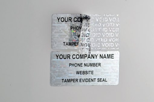 TamperMax®, Tamper-Evident Holographic Security Label Seal Sticker, Rectangle, 2" x 1" - Image 2