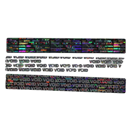 TamperMax®, Tamper-Evident Holographic Security Label Seal Sticker, Rectangle, 4" x 0.5" - Image 8