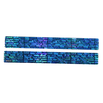 TamperMax®, Tamper-Evident Holographic Security Label Seal Sticker, Rectangle, 4" x 0.5"