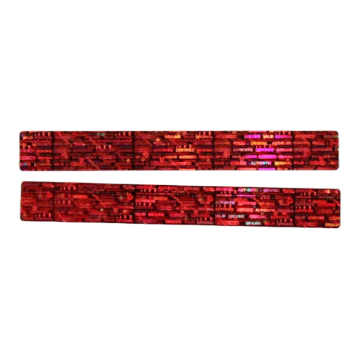 TamperMax®, Tamper-Evident Holographic Security Label Seal Sticker, Rectangle, 4" x 0.5" - Image 3