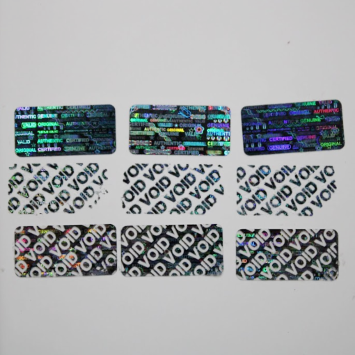 TamperMax®, Tamper-Evident Holographic Security Label Seal Sticker, Rectangle, 1" x 0.5" - Image 7
