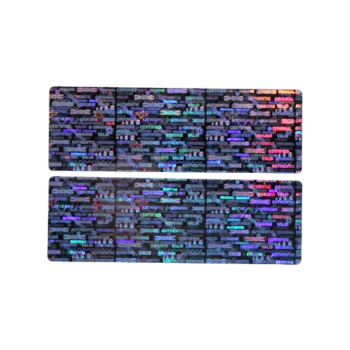 TamperMax®, Tamper-Evident Holographic Security Label Seal Sticker, Rectangle, 3" x 1"