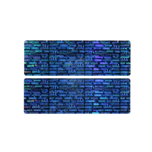 TamperMax®, Tamper-Evident Holographic Security Label Seal Sticker, Rectangle, 3" x 1" - Image 3