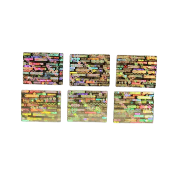 TamperMax®, Tamper-Evident Holographic Security Label Seal Sticker, Rectangle, 0.75" x 0.6"