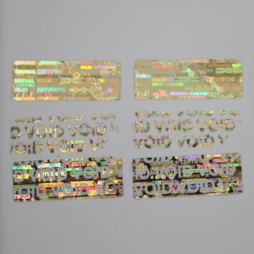 TamperMax®, Tamper-Evident Holographic Security Label Seal Sticker, Rectangle, 1" x 0.375" - Image 6