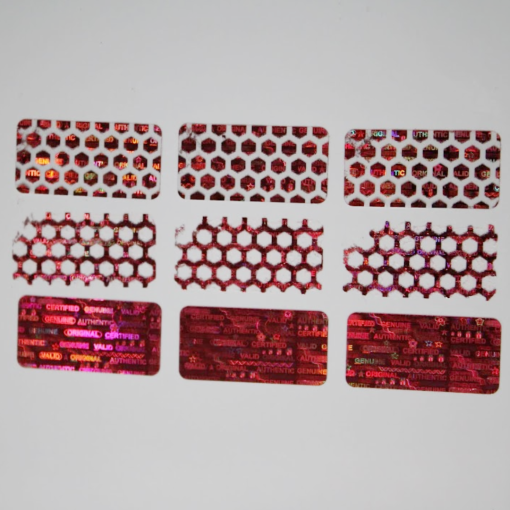 TamperMax®, Tamper-Evident Holographic Security Label Seal Sticker, Rectangle, 1" x 0.5" - Image 2