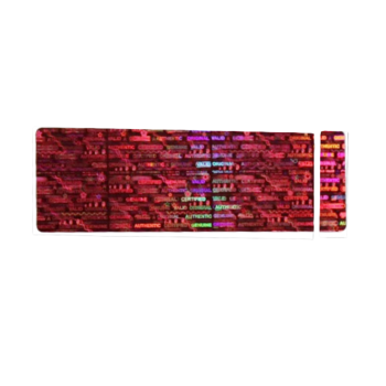 TamperMax®, Tamper-Evident Holographic Security Label Seal Sticker, Rectangle, 2.875" x 1"