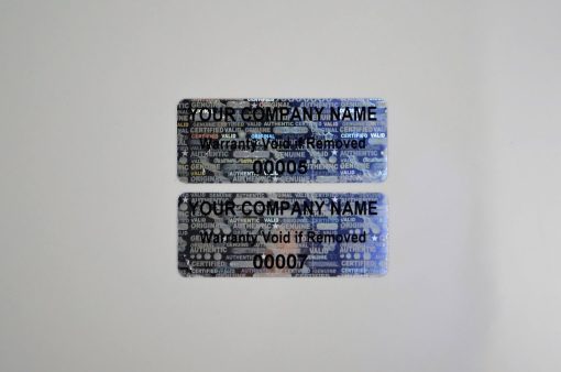 TamperMax®, Tamper-Evident Holographic Security Label Seal Sticker, Rectangle, 1.5" x 0.6" - Image 16