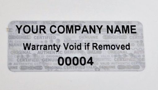 TamperMax®, Tamper-Evident Holographic Security Label Seal Sticker, Rectangle, 1.5" x 0.6" - Image 4