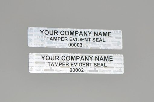 TamperMax®, Tamper-Evident Holographic Security Label Seal Sticker, Rectangle, 2" x 0.5" - Image 4
