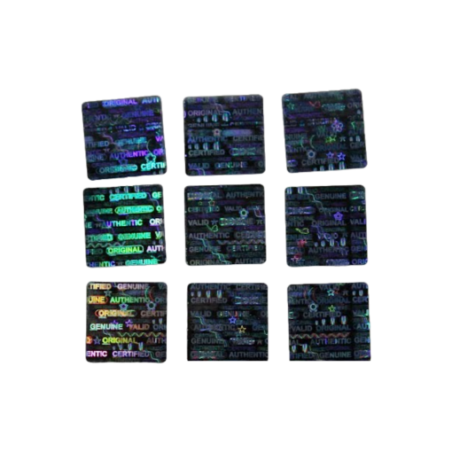 TamperMax®, Tamper-Evident Holographic Security Label Seal Sticker, Square, 0.5" x 0.5" - Image 3