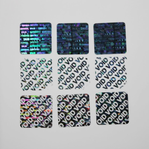 TamperMax®, Tamper-Evident Holographic Security Label Seal Sticker, Square, 0.75" x 0.75" - Image 7