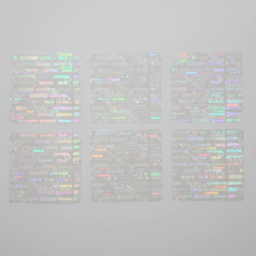 TamperMax®, Tamper-Evident Holographic Security Label Seal Sticker, Square, 1" x 1" - Image 9