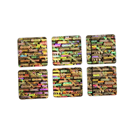 TamperMax®, Tamper-Evident Holographic Security Label Seal Sticker, Square, 0.75" x 0.75" - Image 2