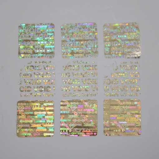 TamperMax®, Tamper-Evident Holographic Security Label Seal Sticker, Square, 0.75" x 0.75" - Image 3