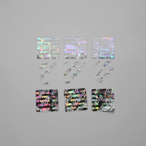 TamperMax®, Tamper-Evident Holographic Security Label Seal Sticker, Square, 0.5" x 0.5" - Image 7