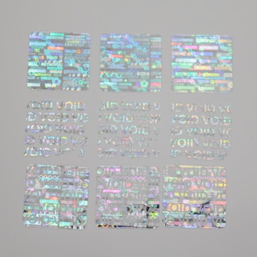 TamperMax®, Tamper-Evident Holographic Security Label Seal Sticker, Square, 0.75" x 0.75" - Image 8