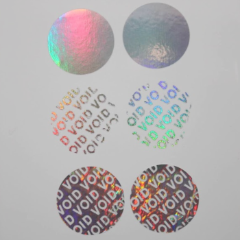 TamperVoid®, Tamper-Evident Security Label Seal Sticker, Circle, 1" Diameter