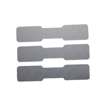 TamperVoid®, Tamper-Evident Security Label Seal Sticker, Dogbone, 1.75" x 0.375"